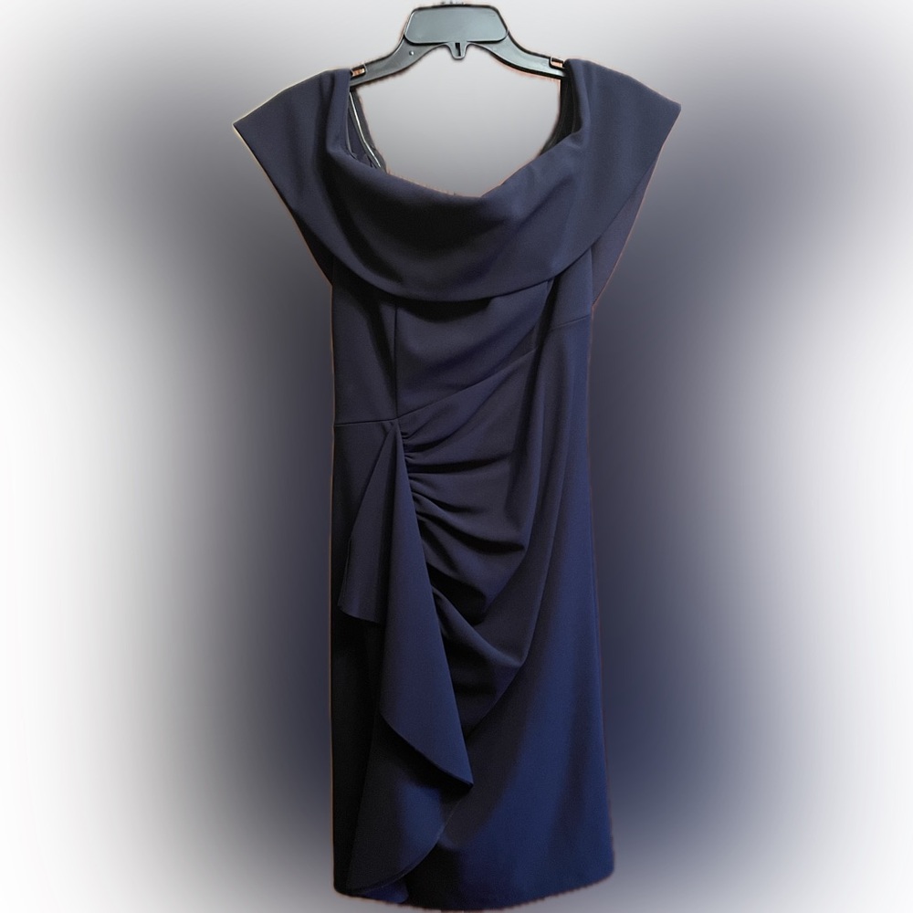 Elegant Navy Blue Evening Dress